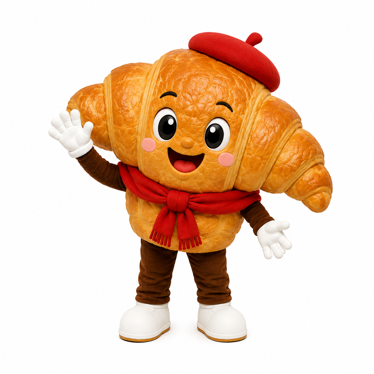 Custom Croissant Mascot Costume
