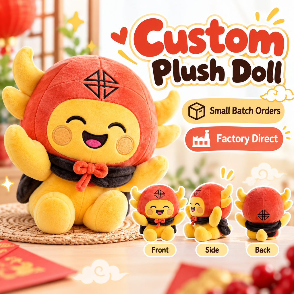 Custom Plush Dolls with Your Logo – 100 PCS MOQ