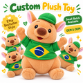 Bulk Custom Plush Toys with Logo – 100 PCS Minimum