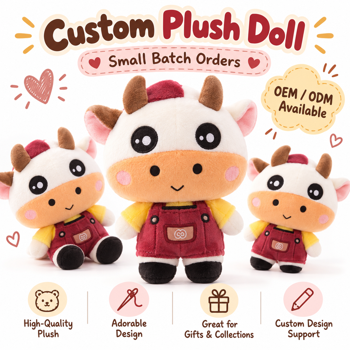 Personalized Plush Toys for Brands – MOQ 100