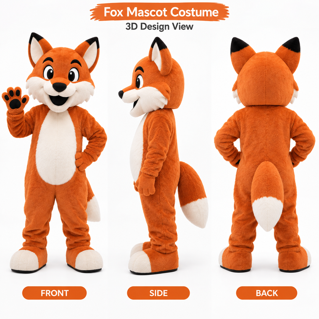 Animal Custom Fox Mascot Costume