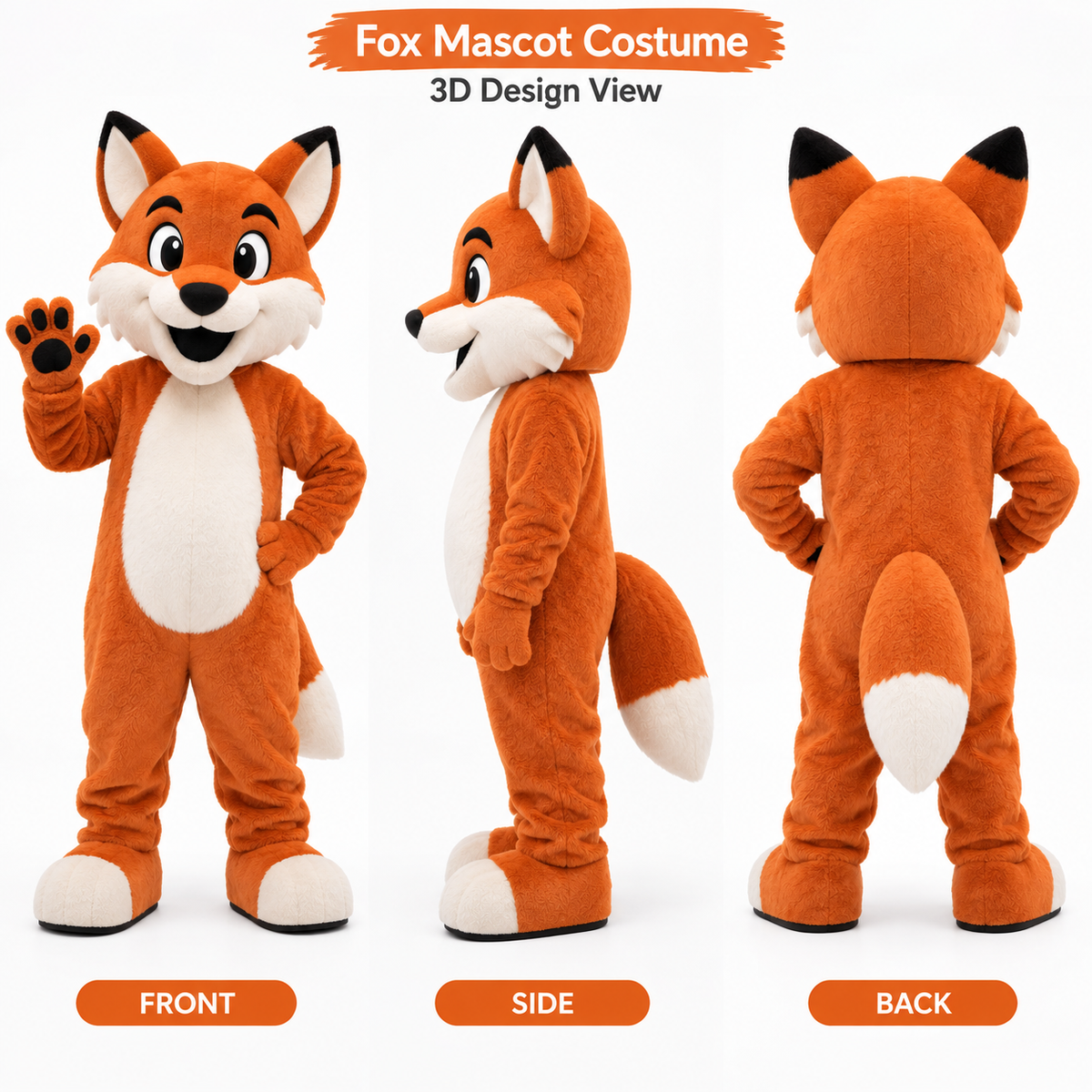 Animal Custom Fox Mascot Costume