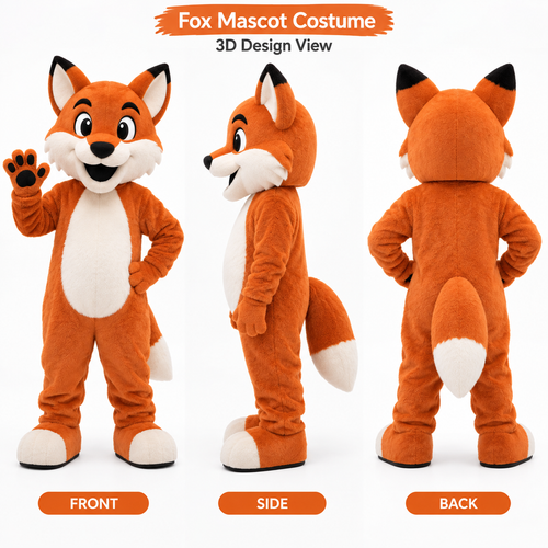 Animal Custom Fox Mascot Costume