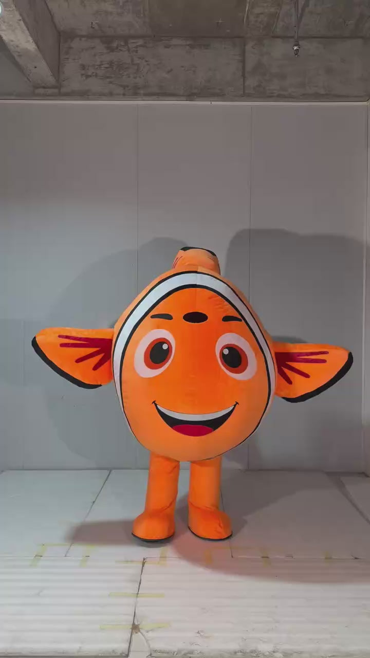 Custom Inflatable Orange Fish Mascot Costume