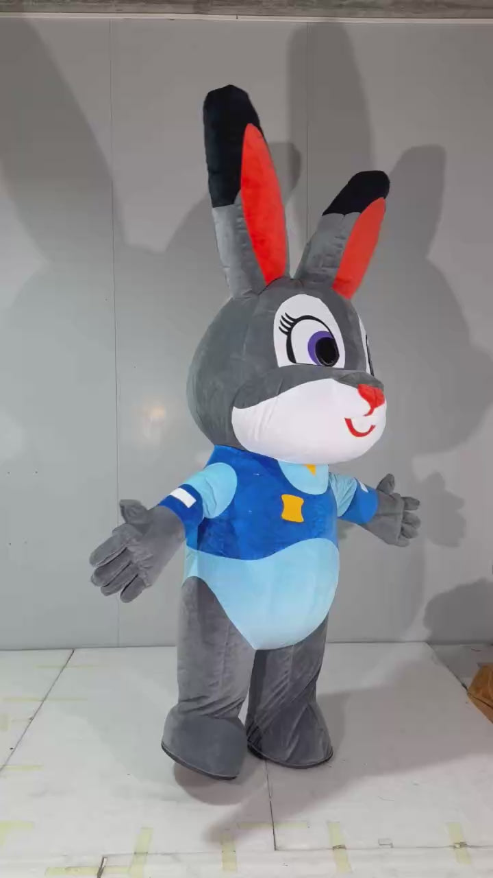 Inflatable Bunny Mascot Costume