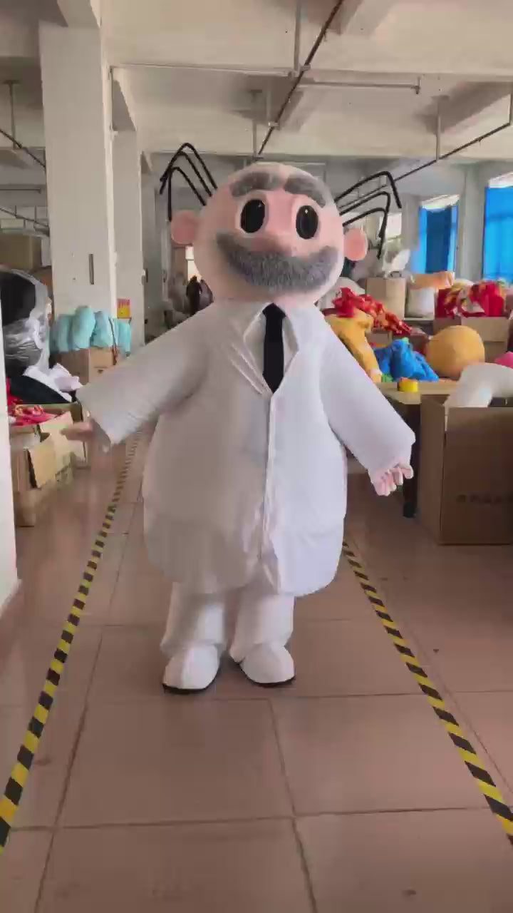 Custom Scientist Mascot Costume for Events & Promotions