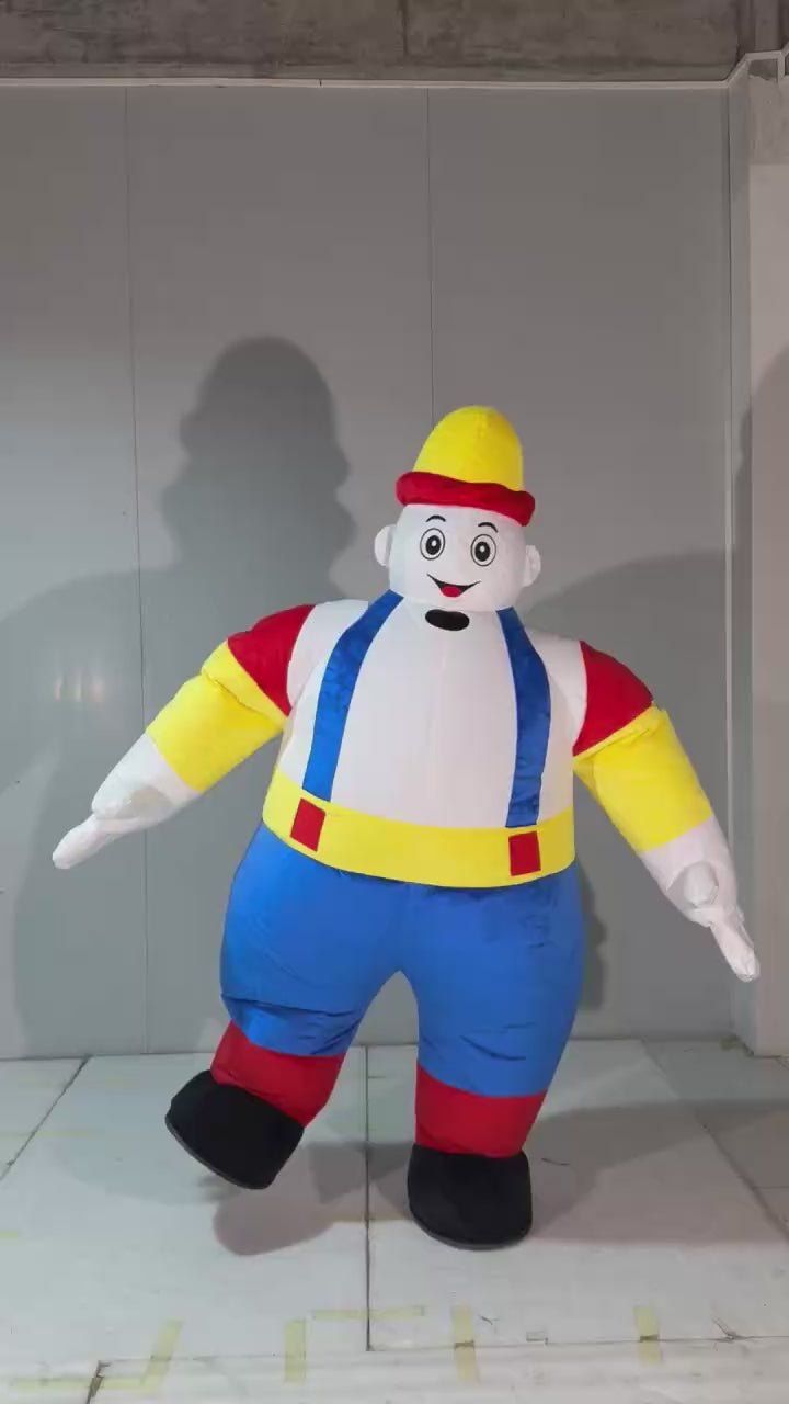 Custom Inflatable Cartoon Worker Mascot Costume