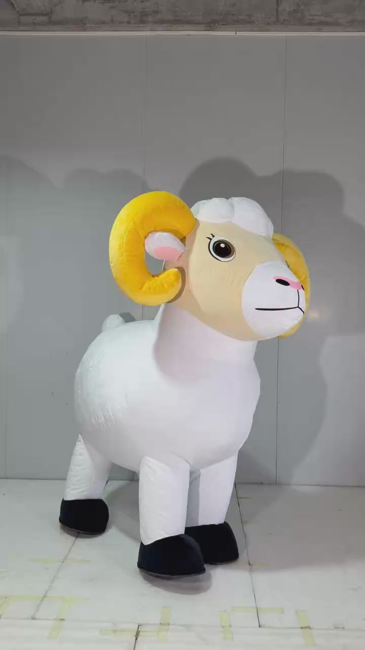 Inflatable Goat Mascot Costume