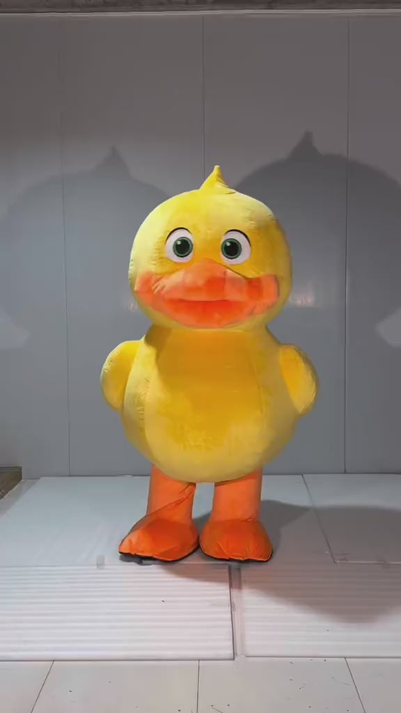 Yellow Duck Mascot Costume