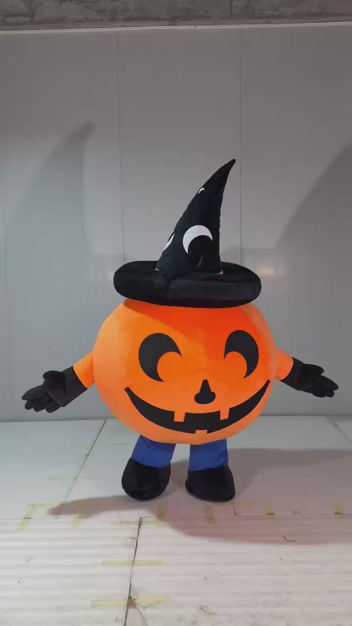 Custom Inflatable Halloween Pumpkin Mascot Costume