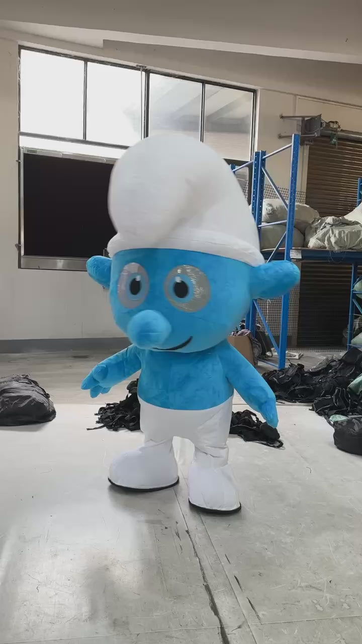Custom Inflatable Blue Alien Mascot Costume