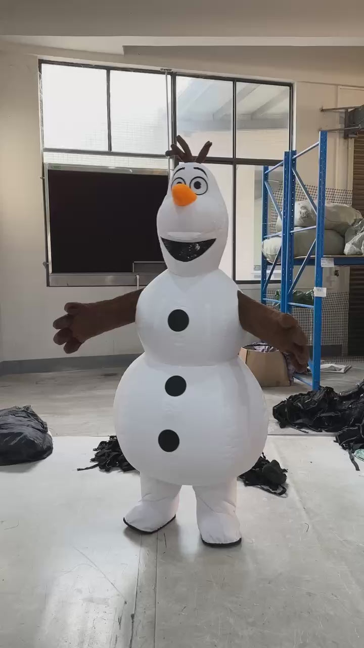 Custom Inflatable Snowman Mascot Costume