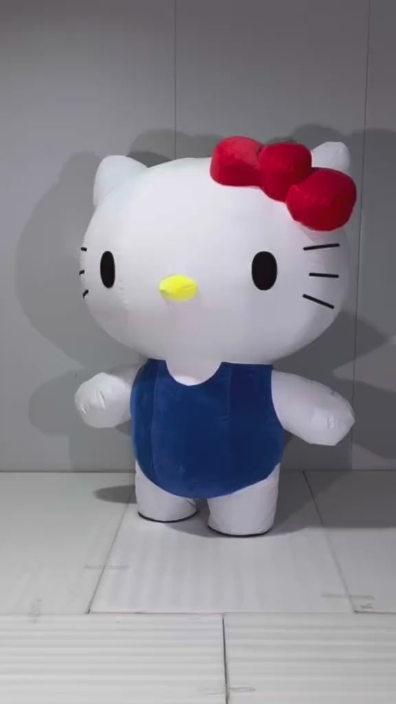 Inflatable Kitty Mascot Costume