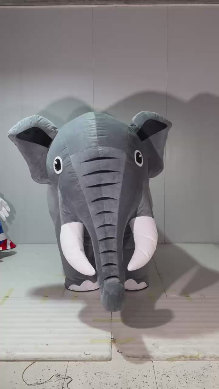 Custom Inflatable Elephant Mascot Costume