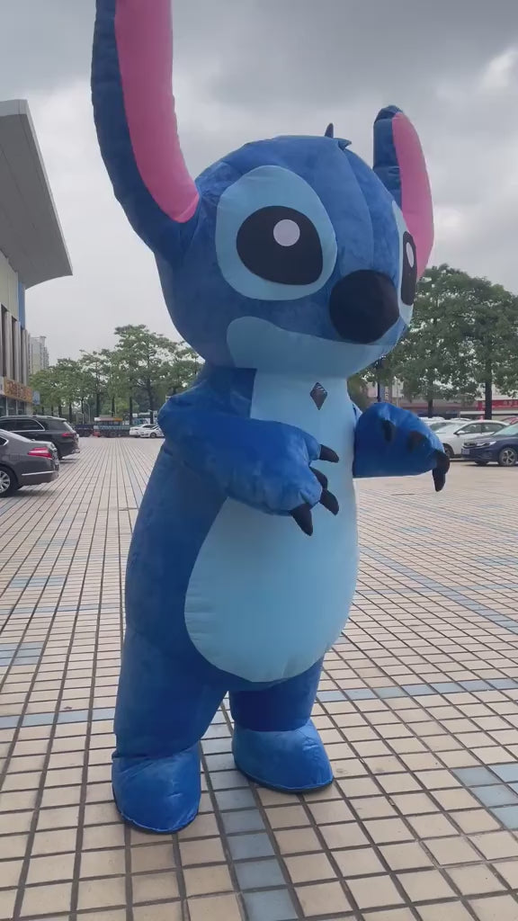 Custom Inflatable Blue Alien Mascot Costume