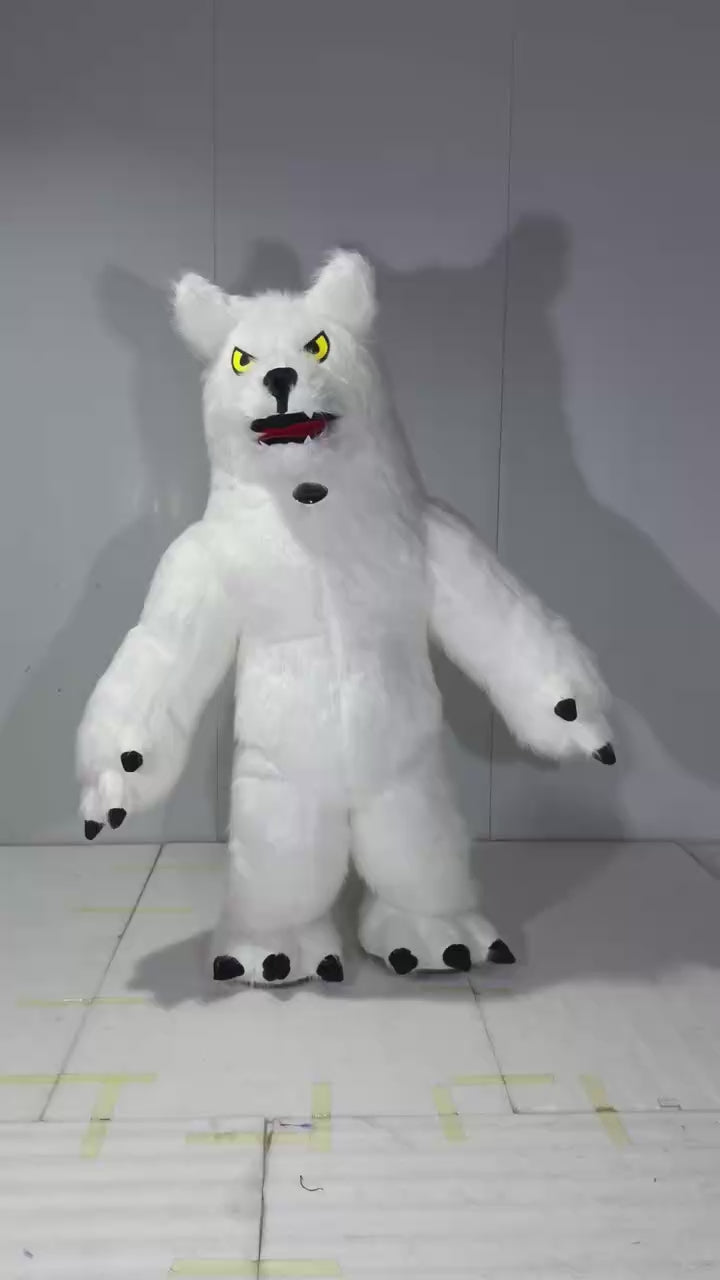 Custom Inflatable Wolf Mascot Costume